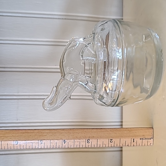 Vintage Jeanette Glass Elephant Trinket Jar - Picture 13 of 16